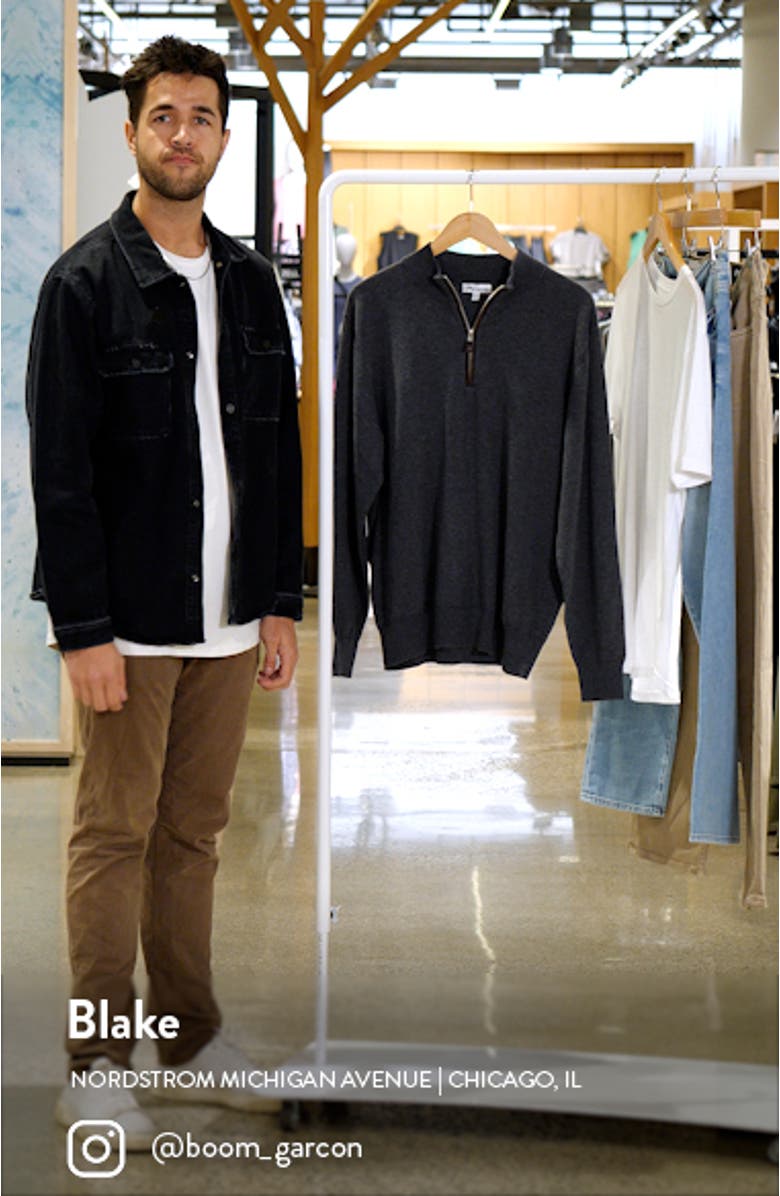 Sonoma Cotton & Wool Quarter Zip Pullover, sales video thumbnail