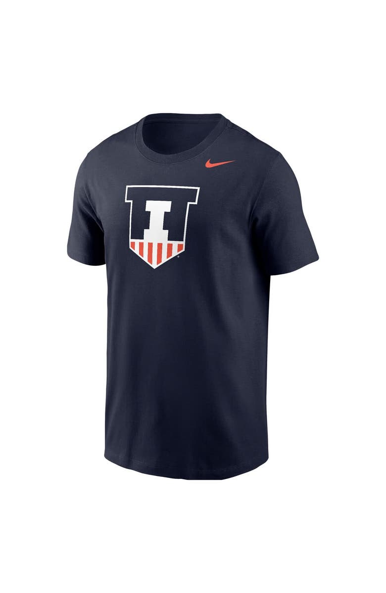 Nike Men's Nike Navy Illinois Fighting Illini Logo T-Shirt, Alternate, color, 
