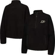 BOXERCRAFT Women's Black Purdue Boilermakers Everest Half-Zip Sweatshirt