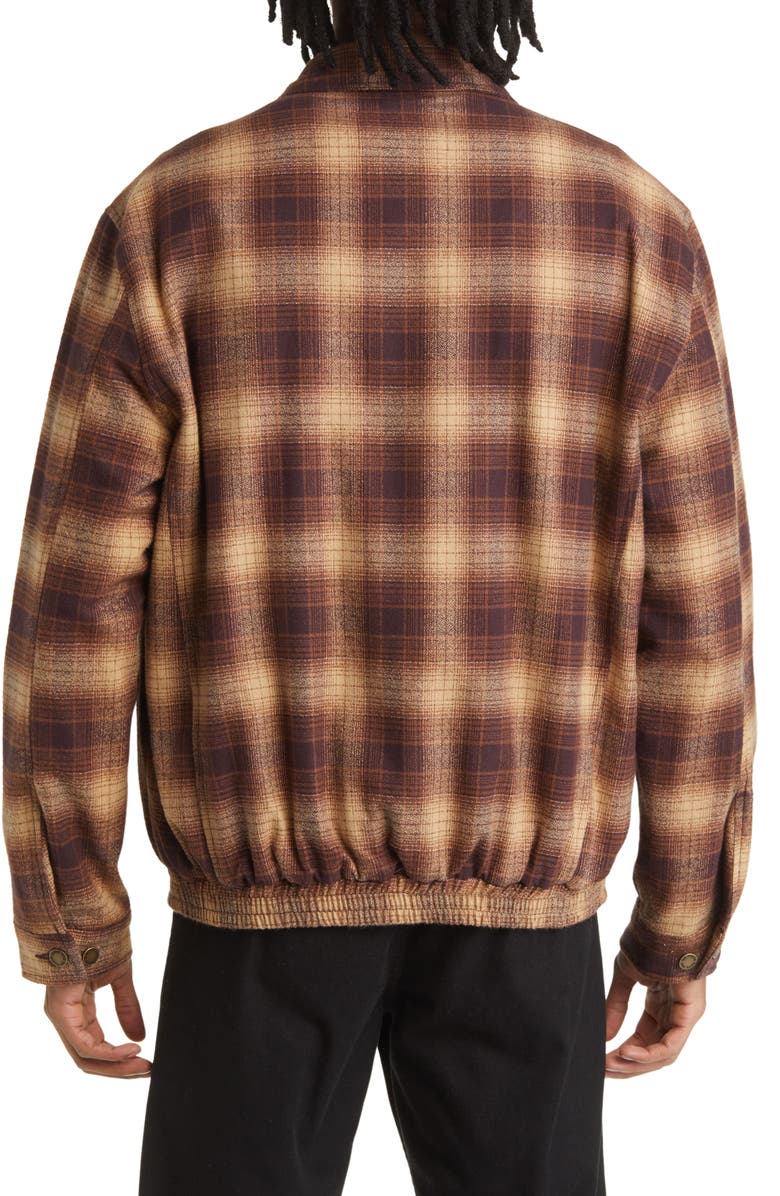 ONE OF THESE DAYS Plaid Cotton Zip-Up Jacket, Alternate, color,