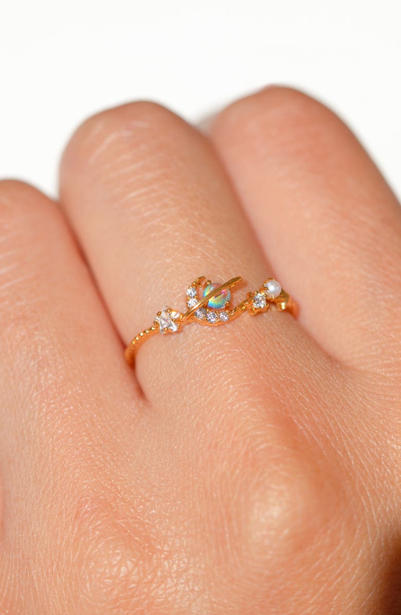 Girls Crew Across the Universe Ring, Alternate, color, Gold