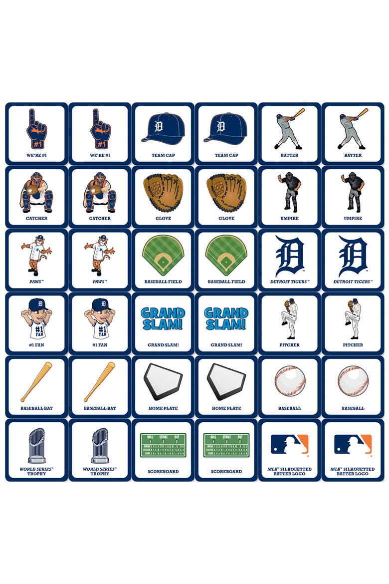 Detroit Tigers Matching Game, Alternate, color, Multicolor