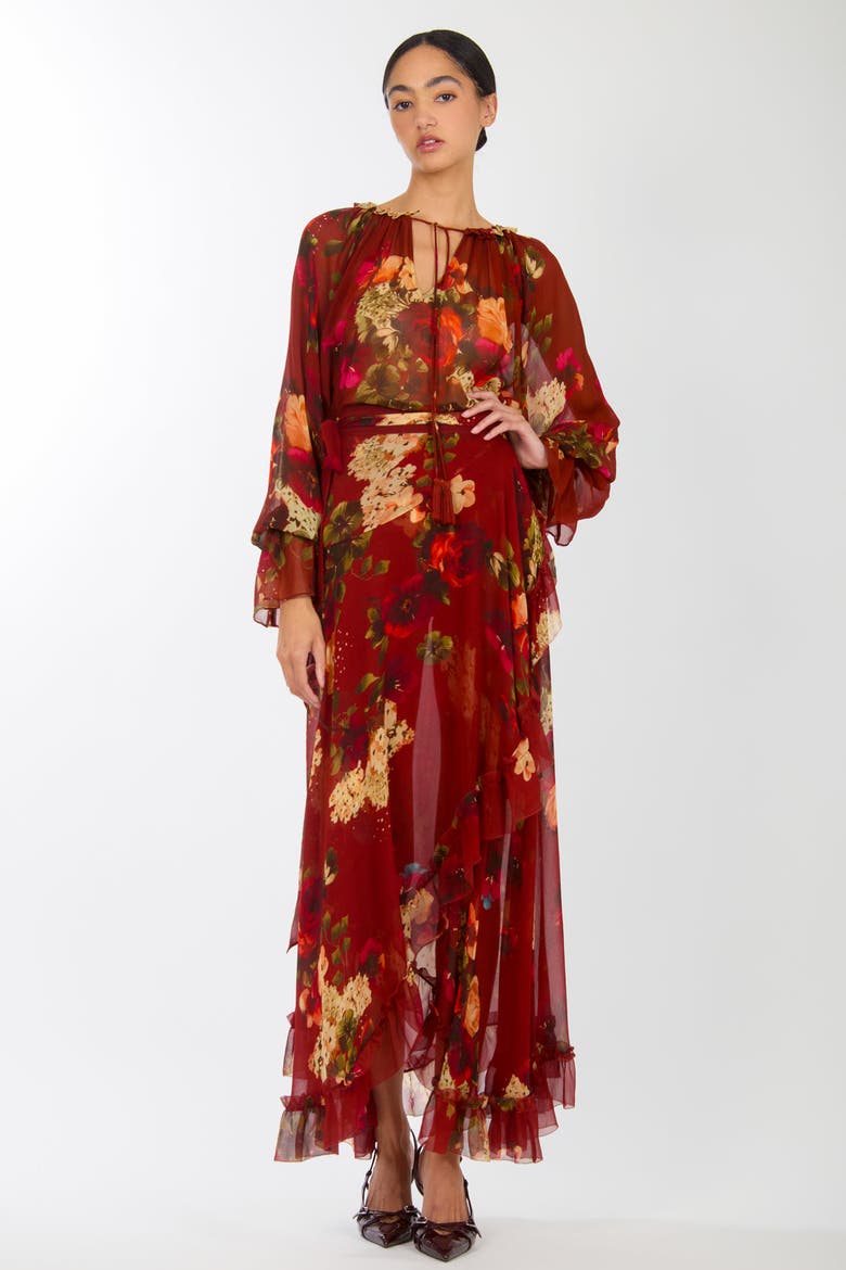 Murray Blouse, Alternate, color, Rose Floral