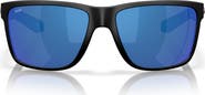 Costa Del Mar Broadbill II 58mm Polarized Rectangular Sunglasses