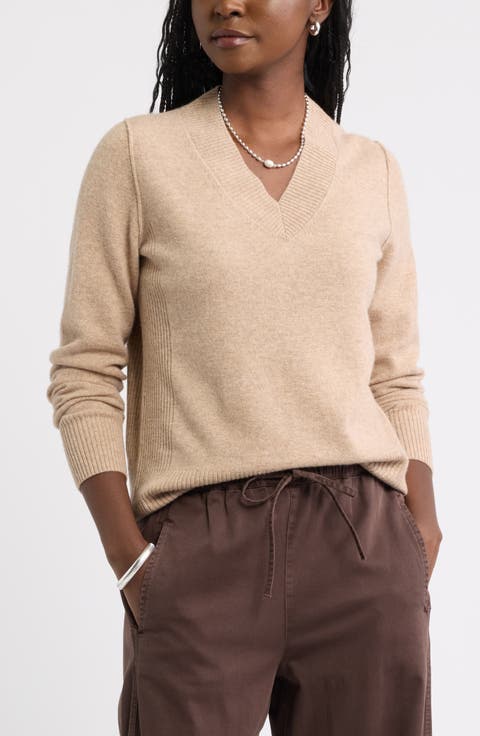 Wool & Cashmere V-Neck Sweater