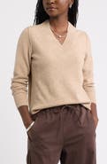 Caslon® Wool & Cashmere V-Neck Sweater