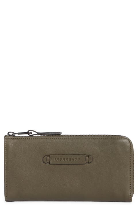 Leather Zip Around Wallet