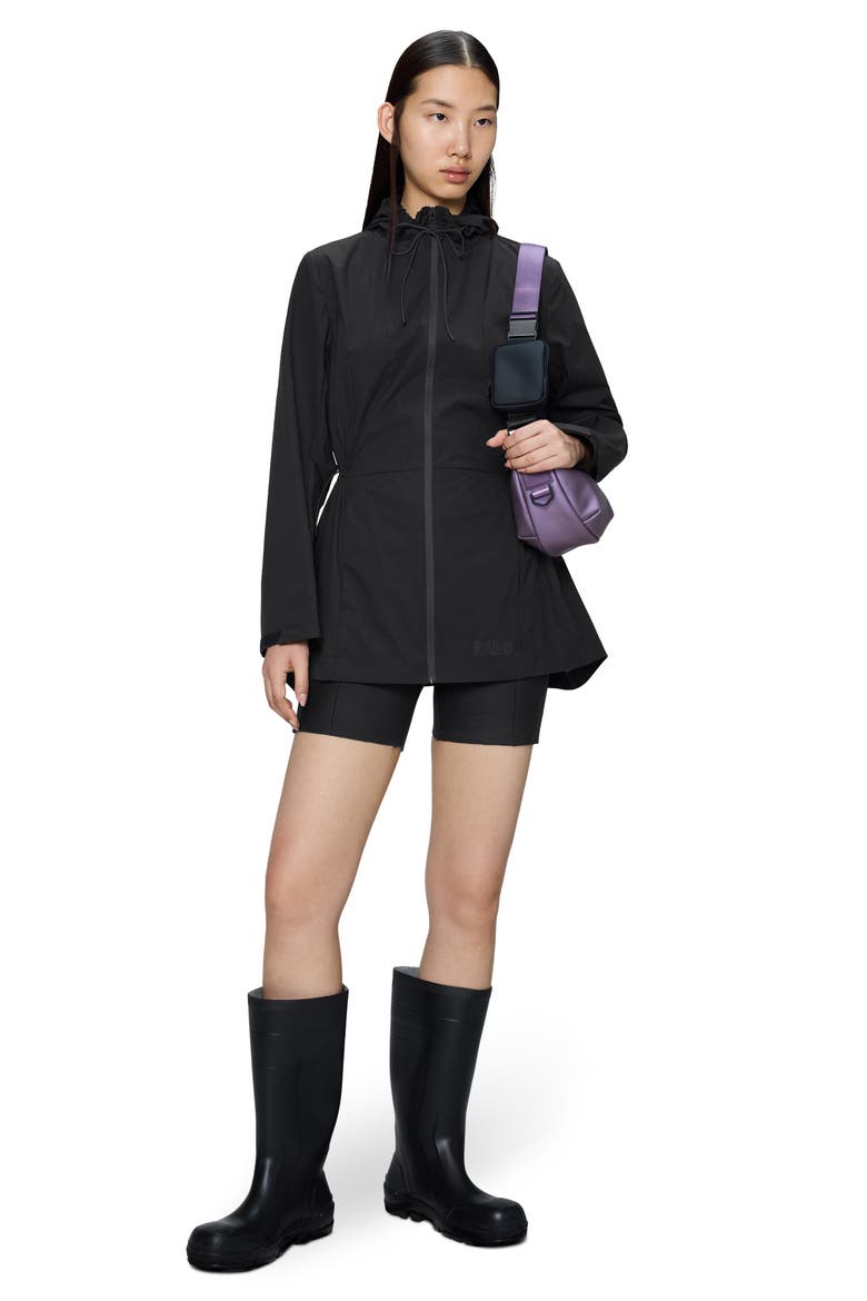 Mito Water Repellent Hooded Jacket, Alternate, color, BLACK