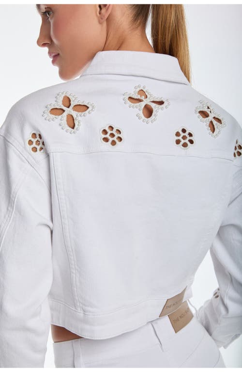Noli Yoga Kaia Pearl Jean Jacket In White