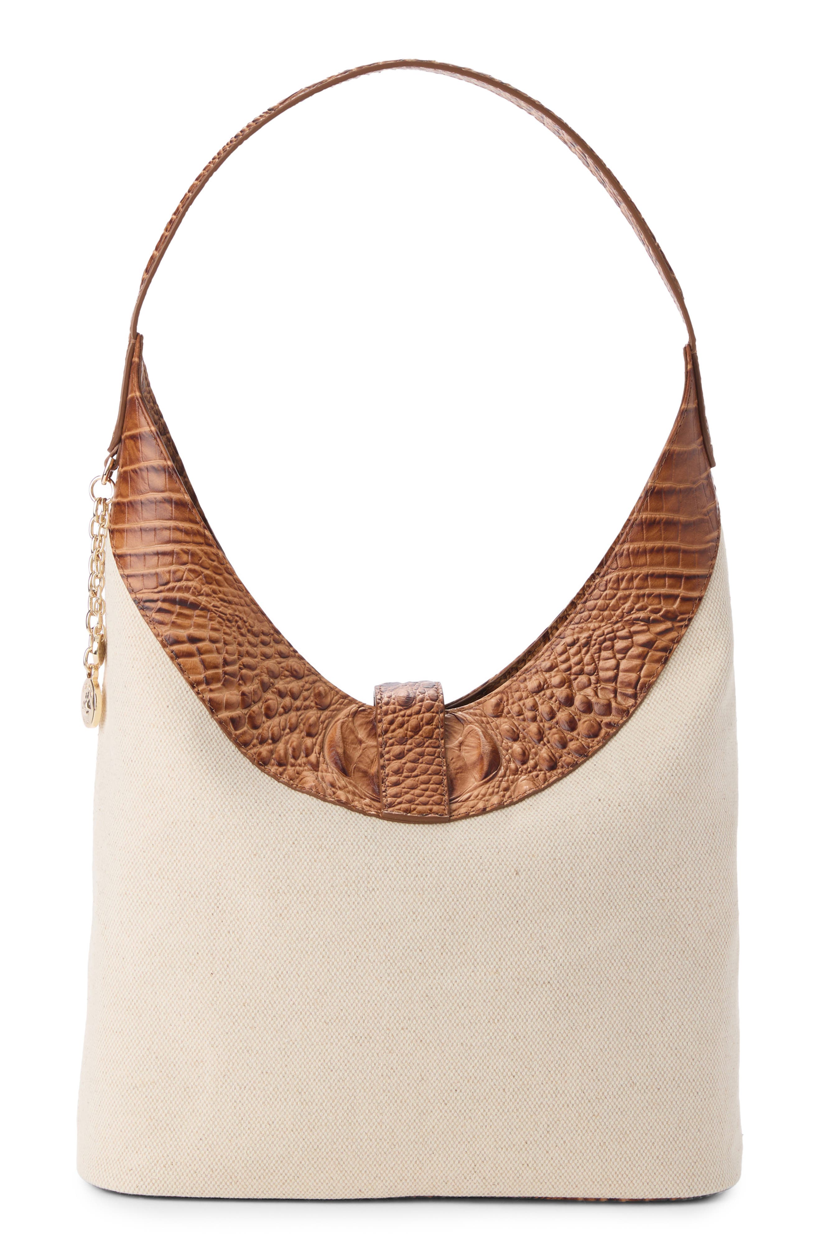 Brahmin Gwynne Canvas & Leather Crossbody Bag, Alternate, color, 