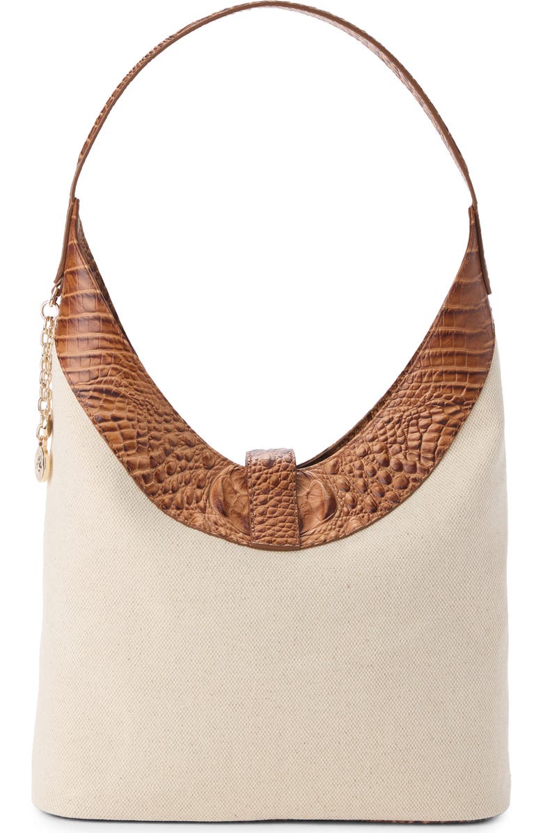 Brahmin Gwynne Canvas & Leather Crossbody Bag, Alternate, color,