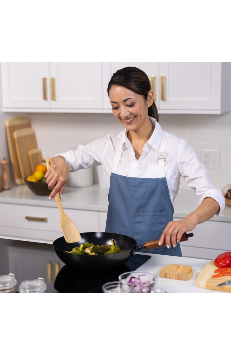 JOYCE CHEN Carbon Steel Ceramic Nonstick Stir Fry Pan, Alternate, color, Black
