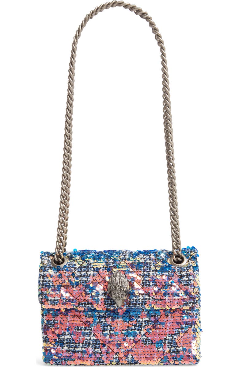 Kurt Geiger London Mini Kensington X Tweed Shoulder Bag, Main, color,