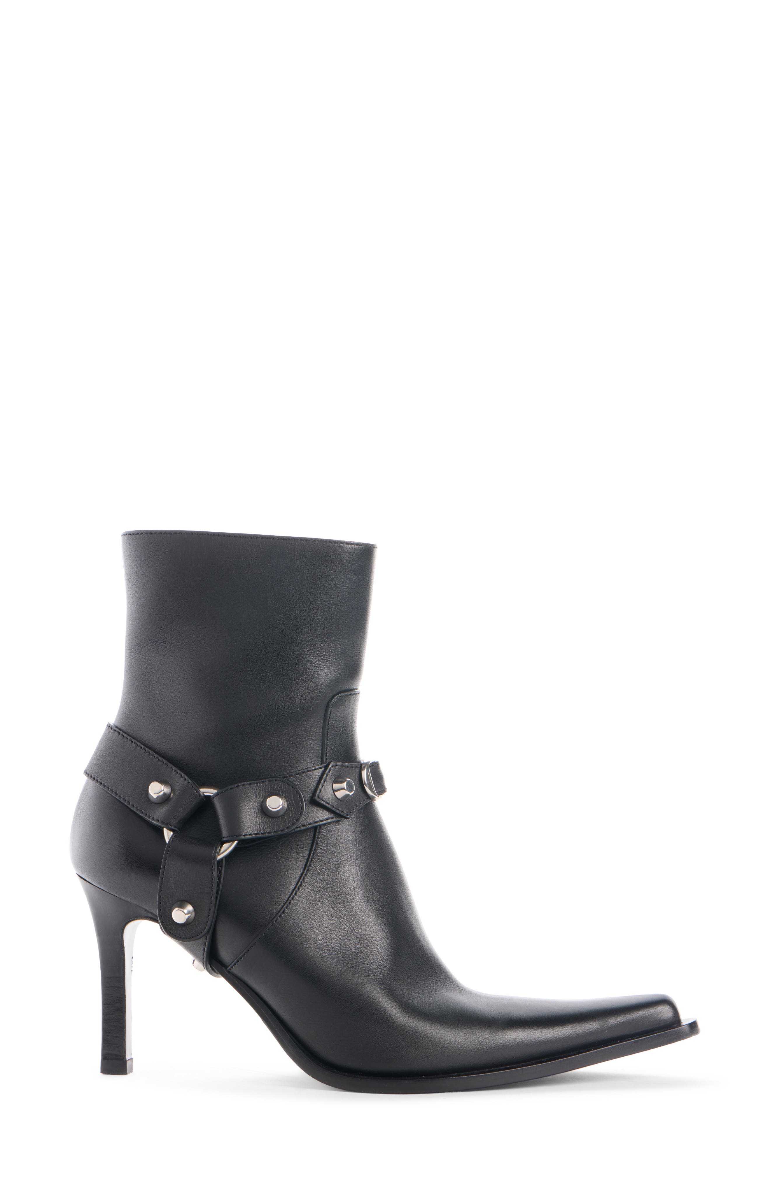 Balenciaga City Harness Bootie, Alternate, color, Black/ Silver