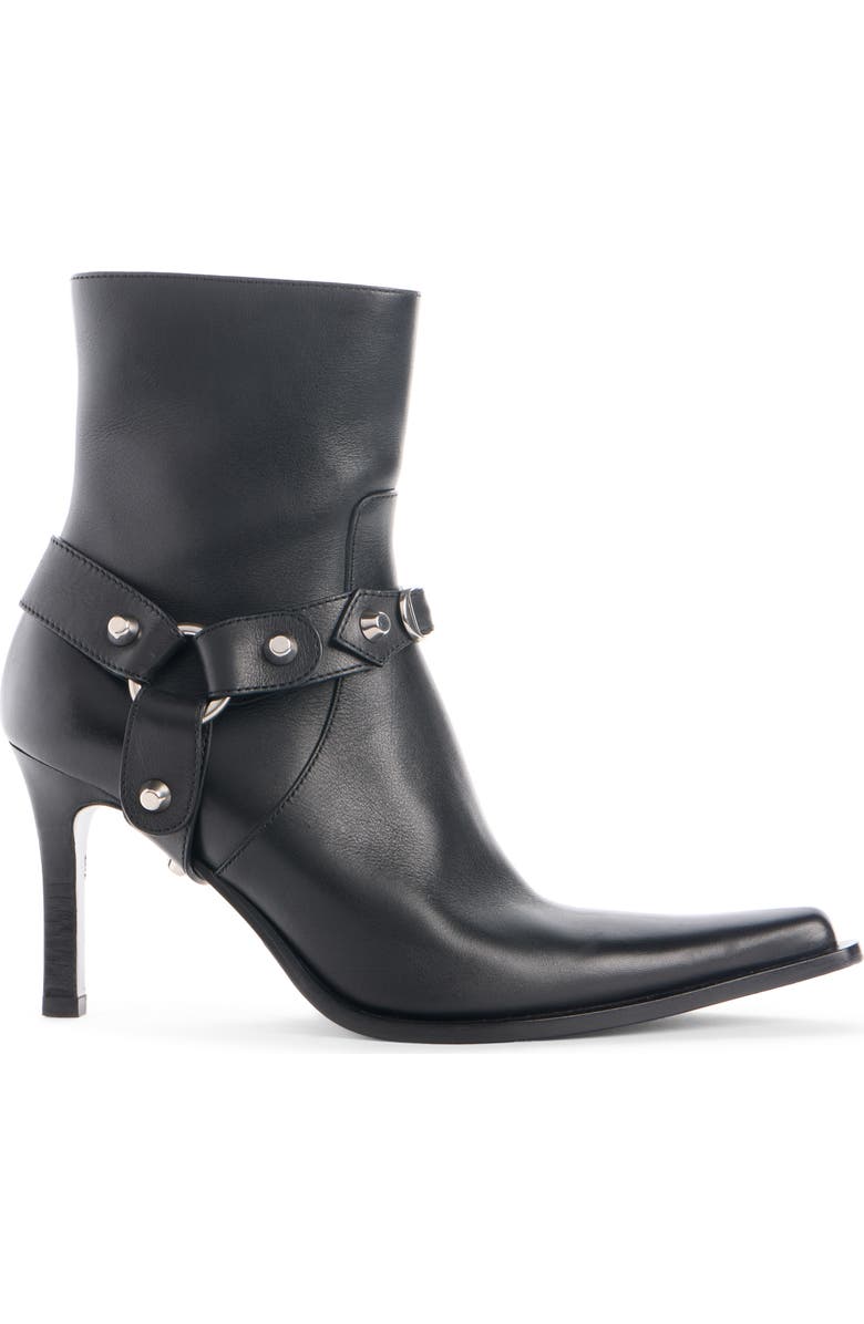 Balenciaga City Harness Bootie, Alternate, color, Black/ Silver