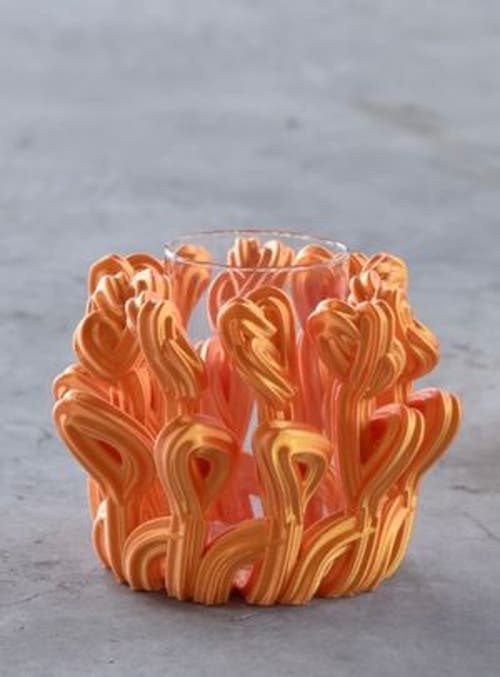 Form & Seek Superbloom Vase In Orange