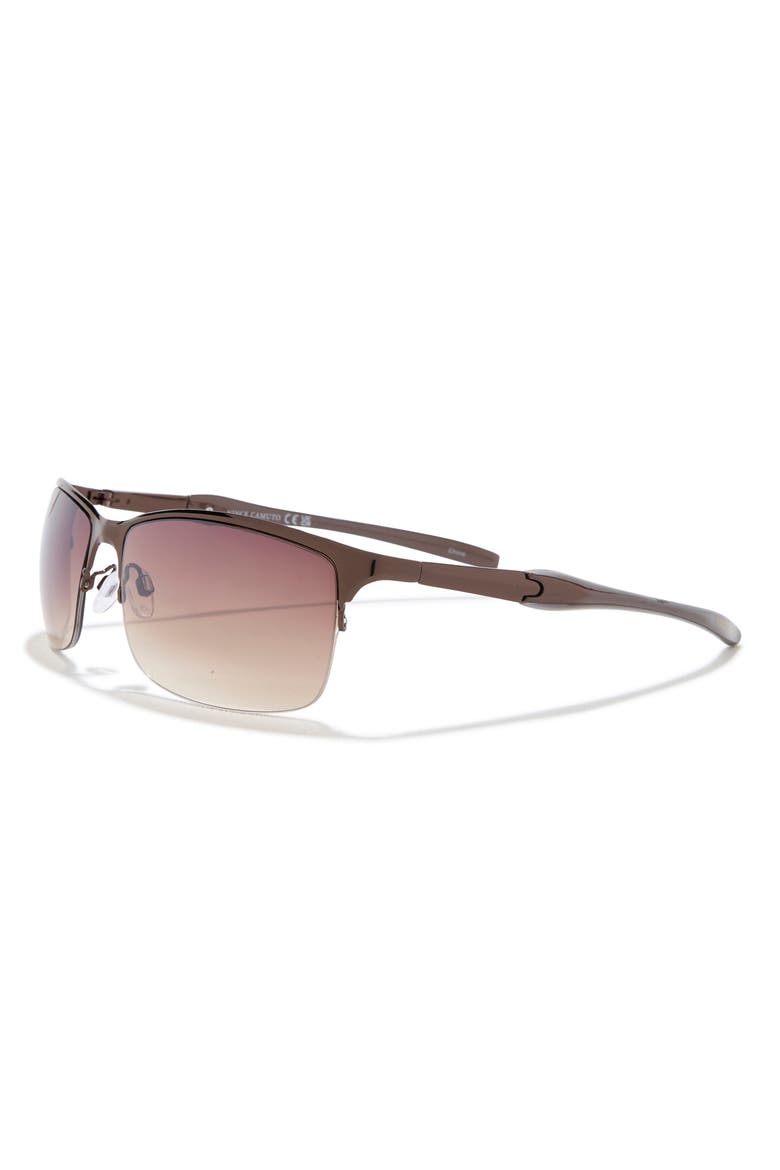 62mm Half Rim Sunglasses, Alternate, color, BRONZE/