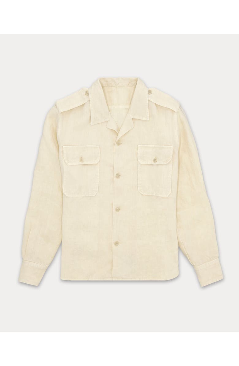 Fortela Bonnie Safari Linen Shirt, Main, color, White