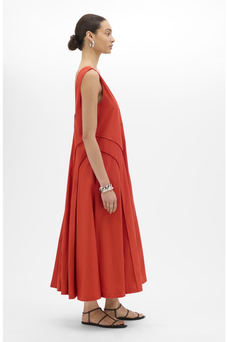Full Skirt Dress | Midnight, Alternate, color, Vermilion