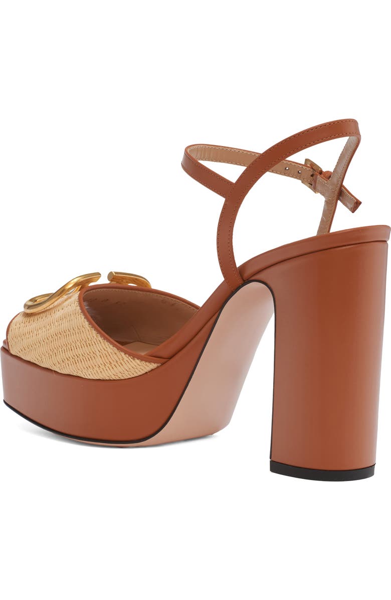 Valentino Garavani VLOGO Signature Platform Sandal, Alternate, color, Beige