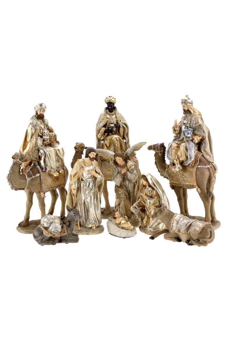 Nativity Scene, Set of 9, Main, color, Tan