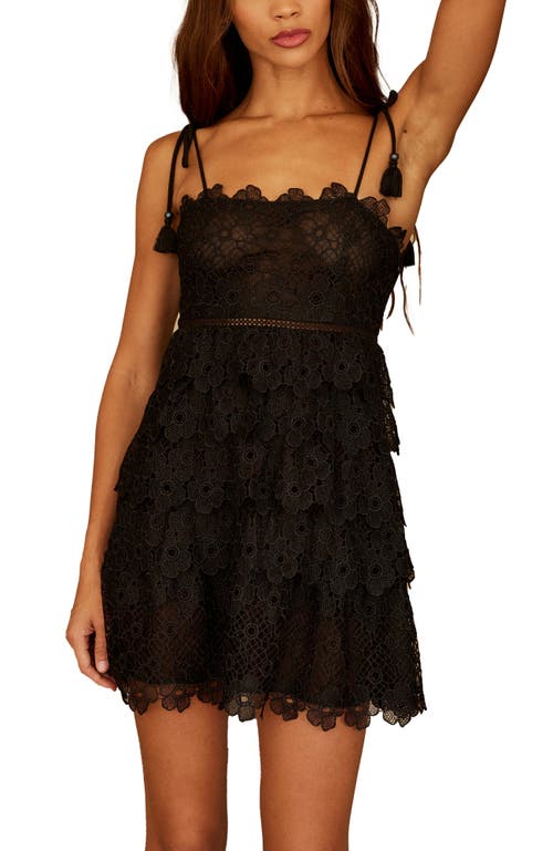 Btb Los Angeles Jordan Lace Dress In Black