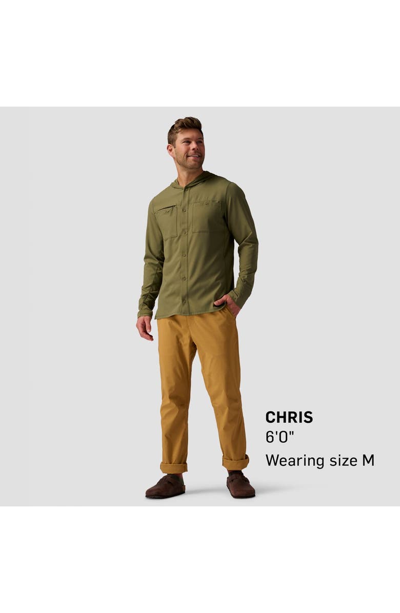 Backcountry Hybrid Tahoe Sun Hoodie - Men's, Alternate, color, Kalamata