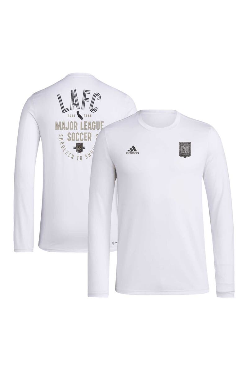 adidas Men's adidas White LAFC Local Stoic Long Sleeve T-Shirt, Main, color,
