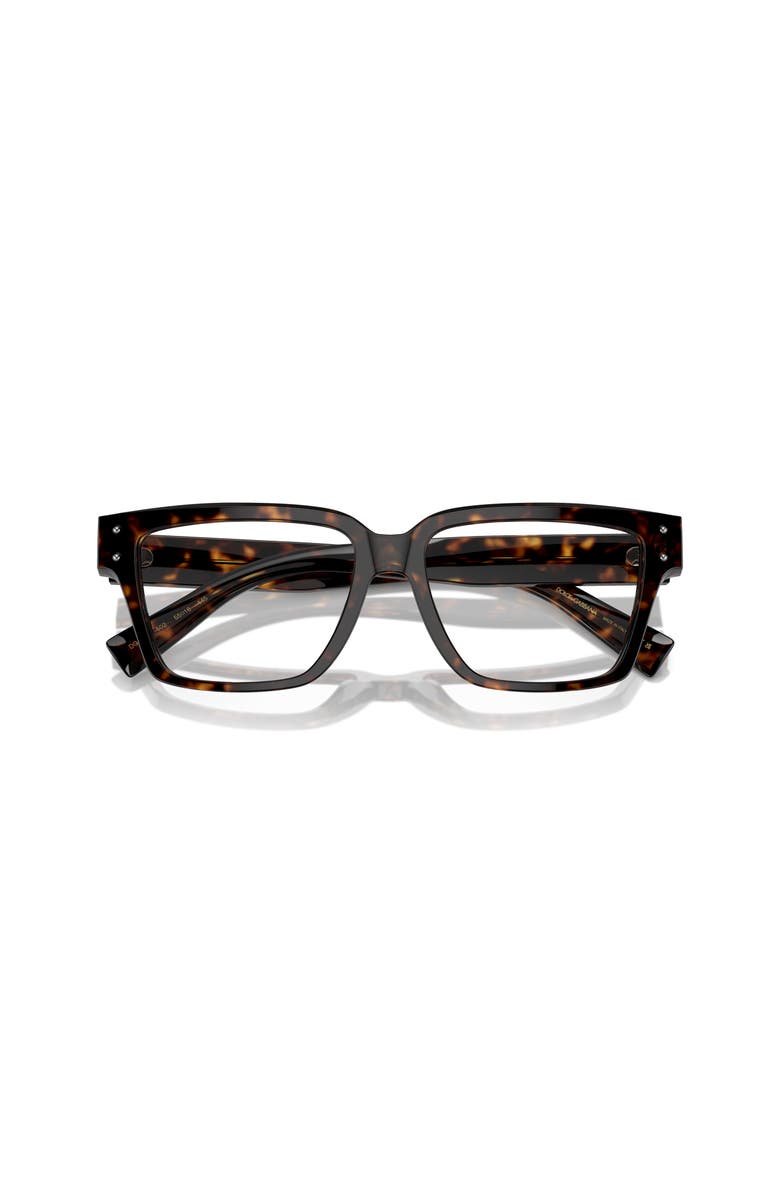 Dolce&Gabbana 53mm Square optical glasses, Alternate, color, Tortoise