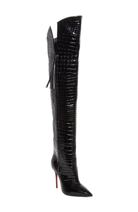 So Poona Over the Knee Leather Boot