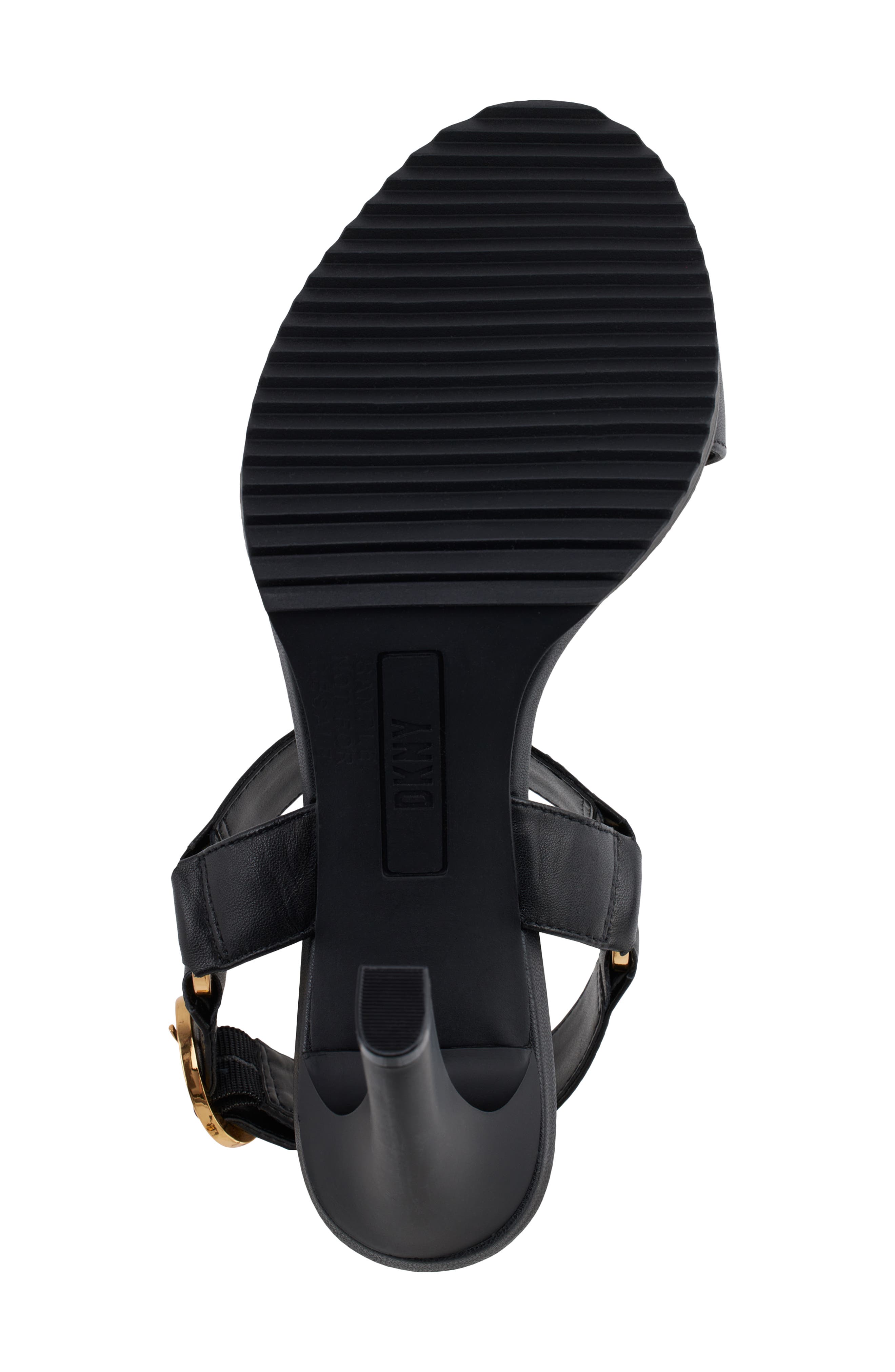 DKNY Blaire Harness Strap Sandal, Alternate, color, Black