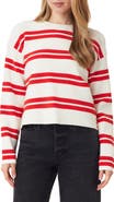 Scotch & Soda Stripe Crewneck Crop Sweater