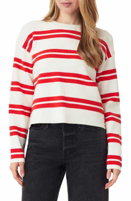 Scotch & Soda Stripe Crewneck Crop Sweater