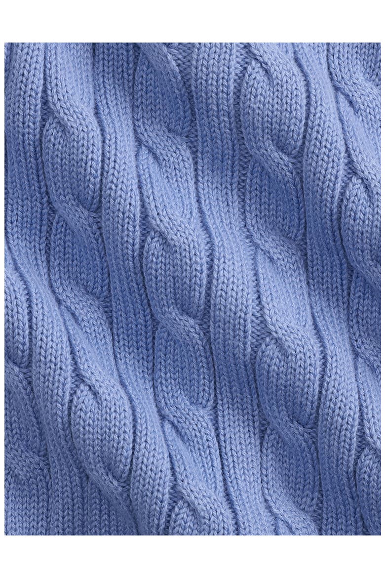 Cable Knit Cotton Cardigan & Pants Set, Alternate, color, CAMPUS BLUE