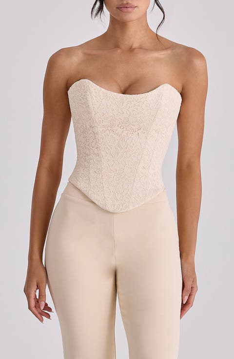 Larra Strapless Lace Corset