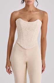 HOUSE OF CB Larra Strapless Lace Corset