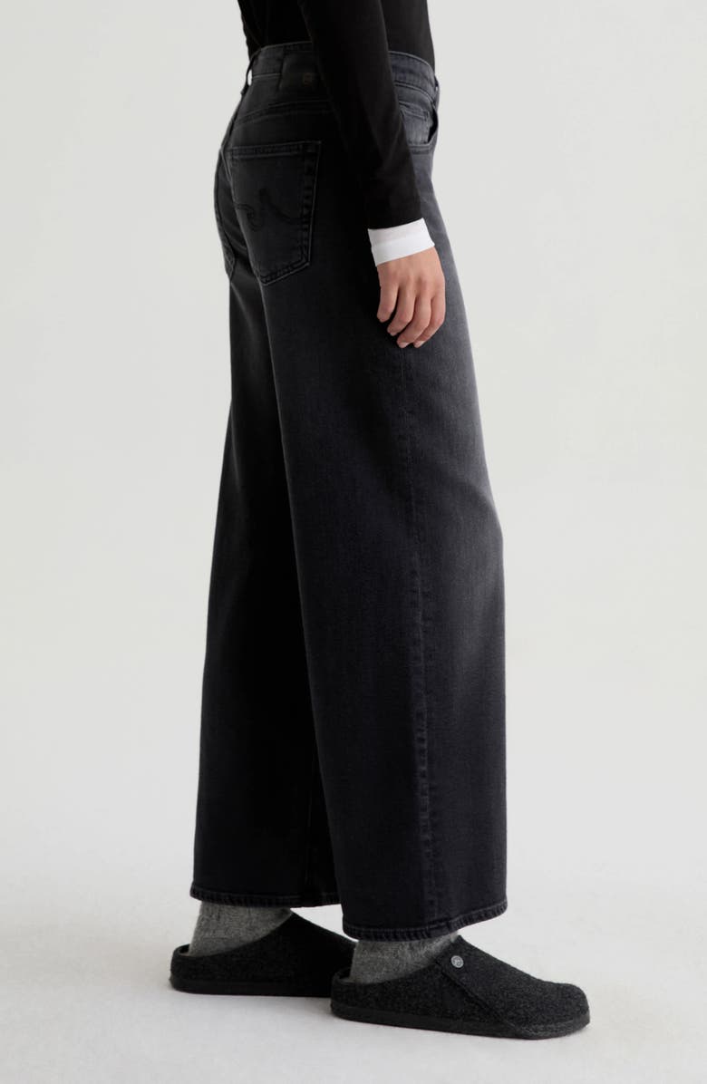 AG Saige Mid Rise Ankle Wide Leg Jeans, Alternate, color, Nebula