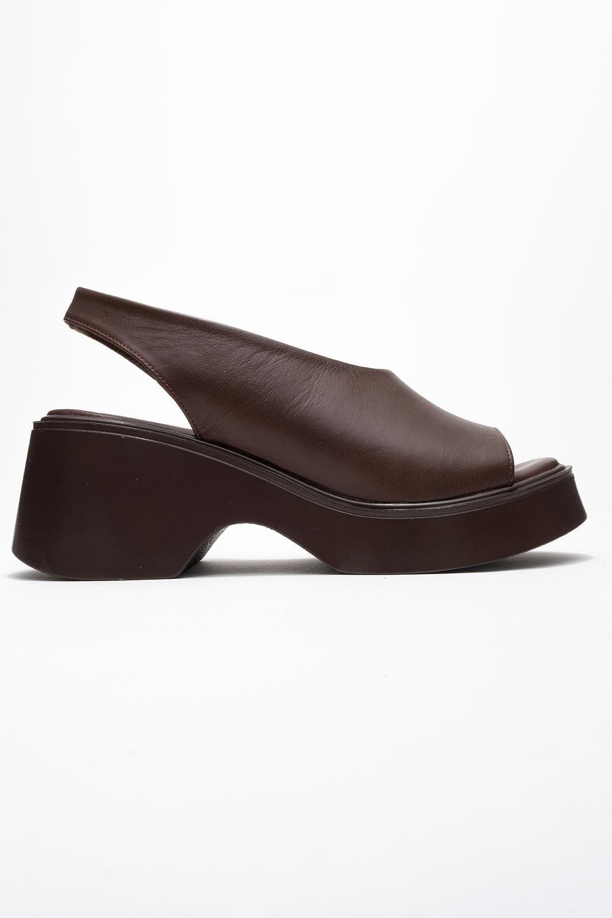ROY Leather Wedge Sandal, Alternate, color, Brown