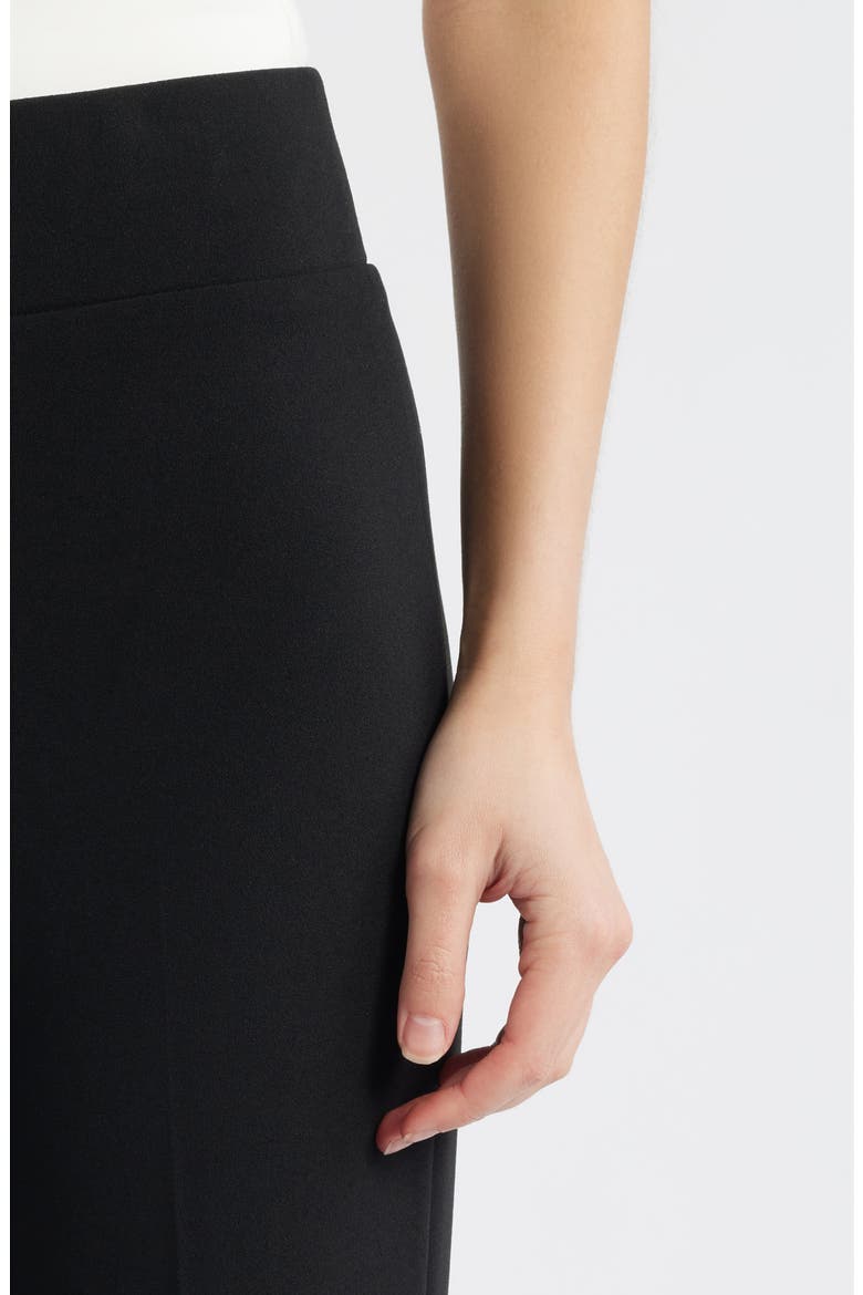 High Waist Pull On Wide Leg Pants, Alternate, color, ANNE BLACK