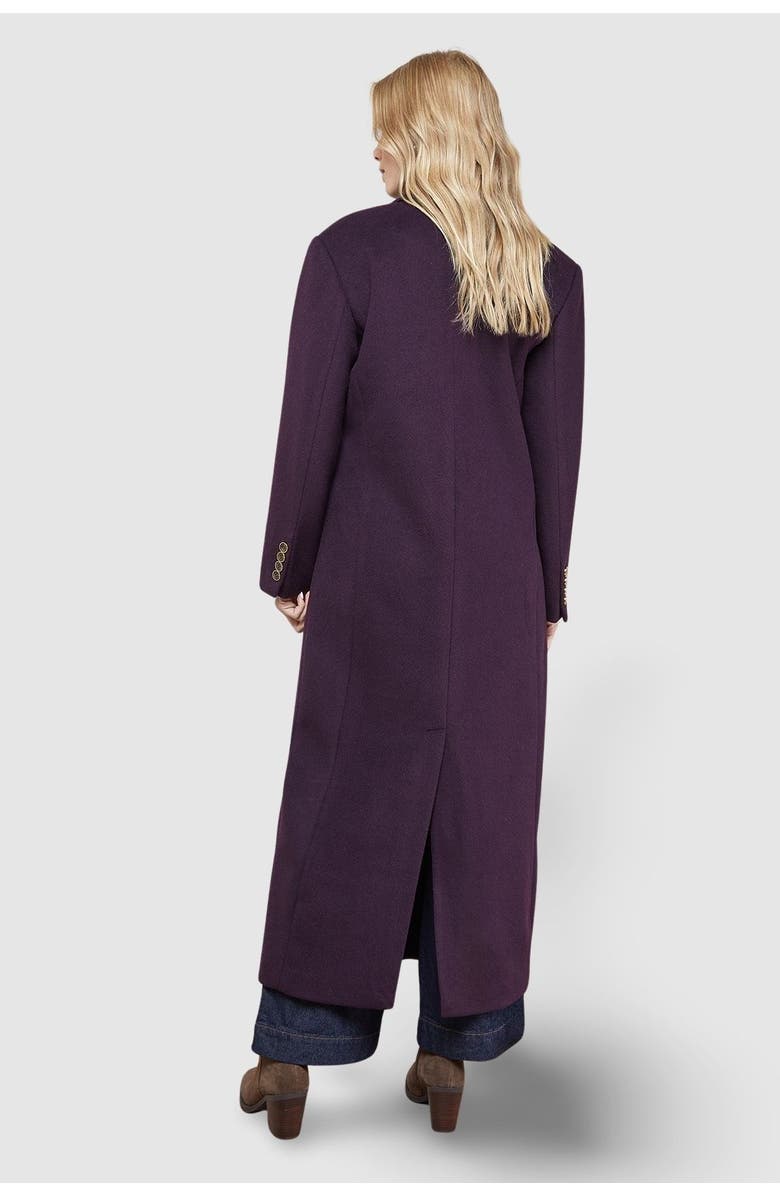 Oasis Maxi Tailored Coat, Alternate, color, Cherry
