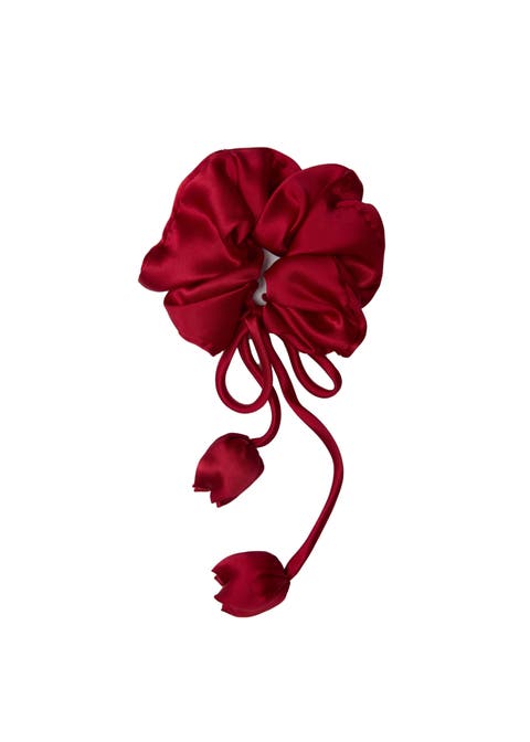 Tulip Silk Hair Tie Scrunchie