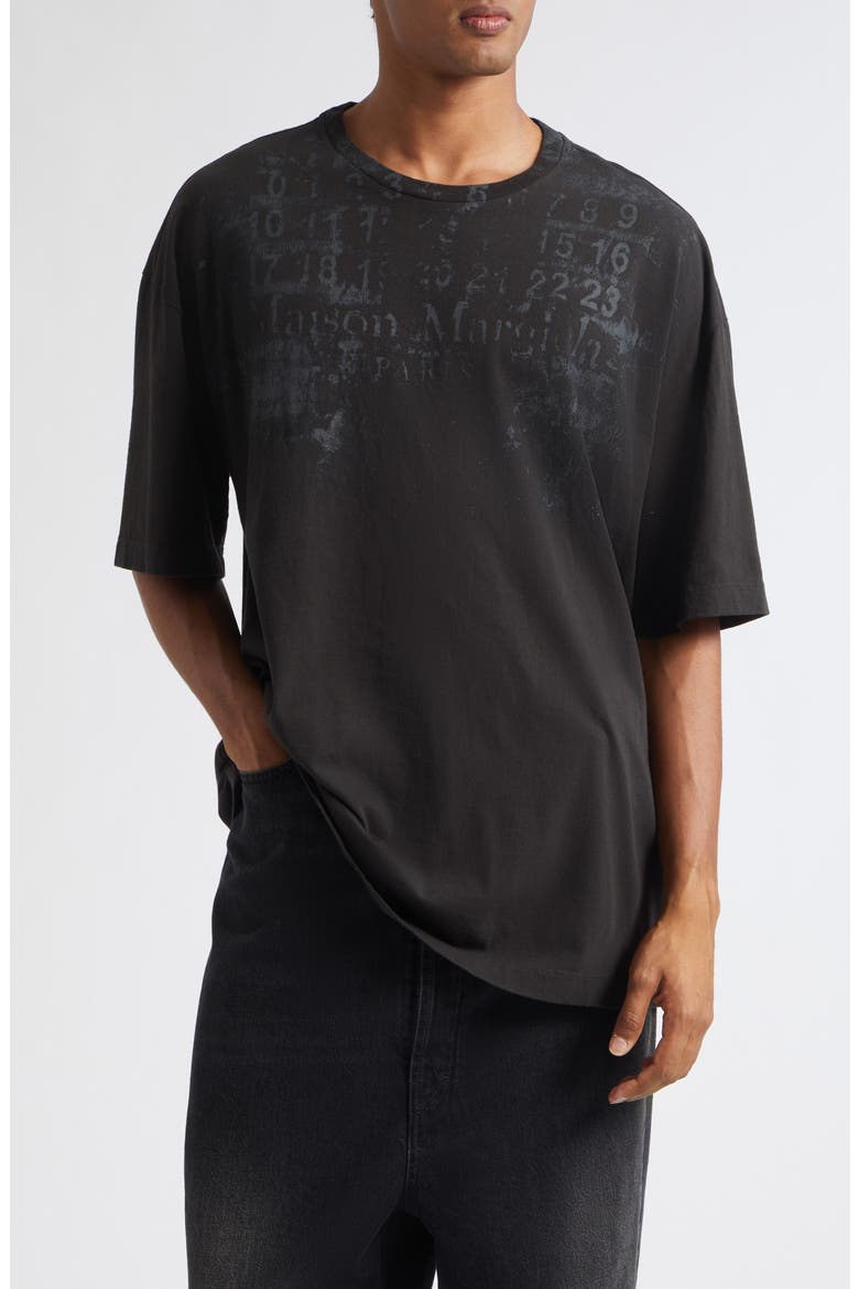 Numeric Cotton Oversize Graphic T-Shirt, Main, color, WASHED BLACK