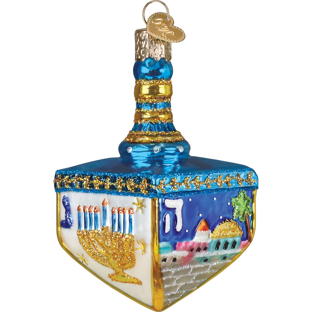 Old World Christmas Hanukkah Dreidel Ornament In Multi