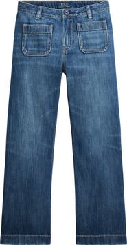 Polo Ralph Lauren Kids' Wide Leg Denim Jeans