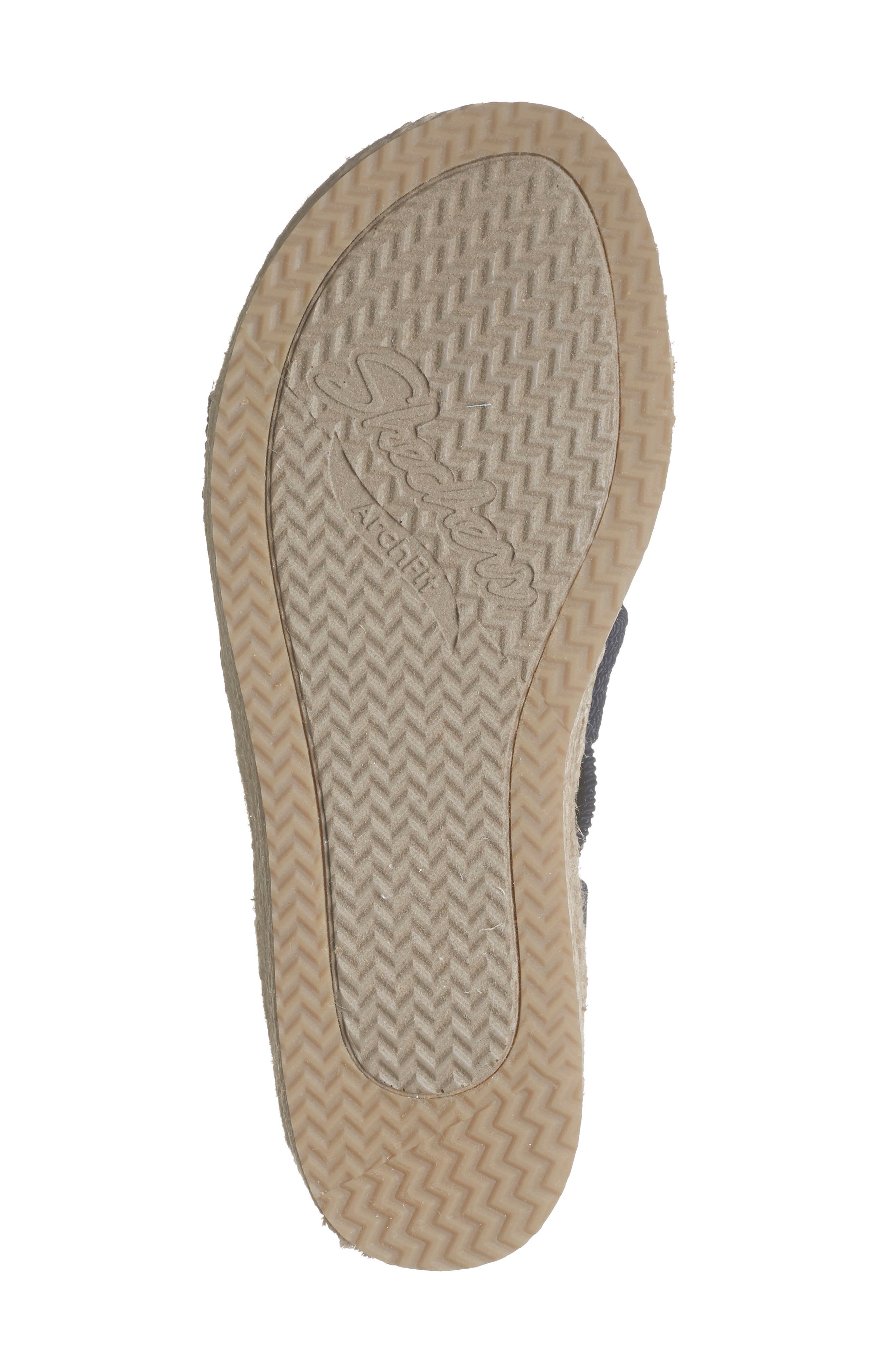 SKECHERS x Martha Stewart Arch Fit<sup>®</sup> Beverlee Espadrille Wedge Sandal, Alternate, color, 