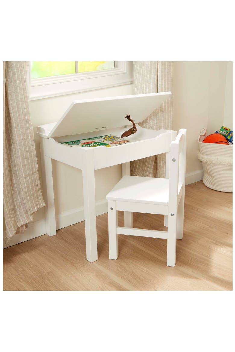 Wooden Lift Top Desk & Chair Set, Alternate, color, 000