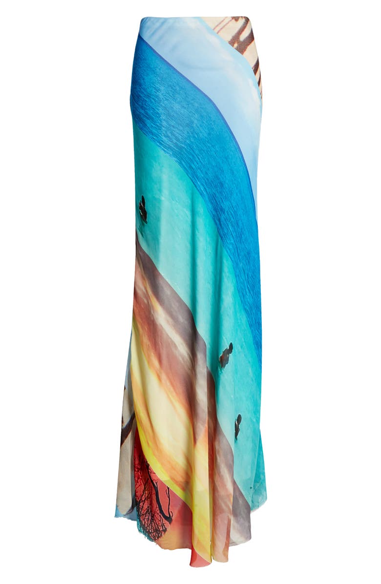 rag & bone Wren Stripe Bias Cut Skirt, Alternate, color, 