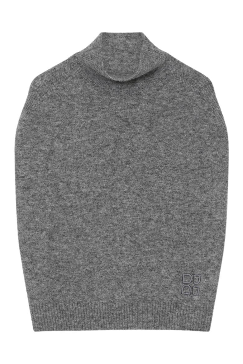 Frodie Mock Neck Draped Vest, Alternate, color, Grey Melange