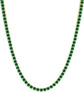 BY ADINA EDEN Colored CZ Tennis Necklace