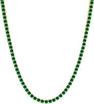 BY ADINA EDEN Colored CZ Tennis Necklace